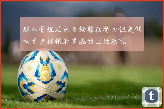 球队管理层认可杨瀚森潜力但更倾向于克林根和罗威的上场表现